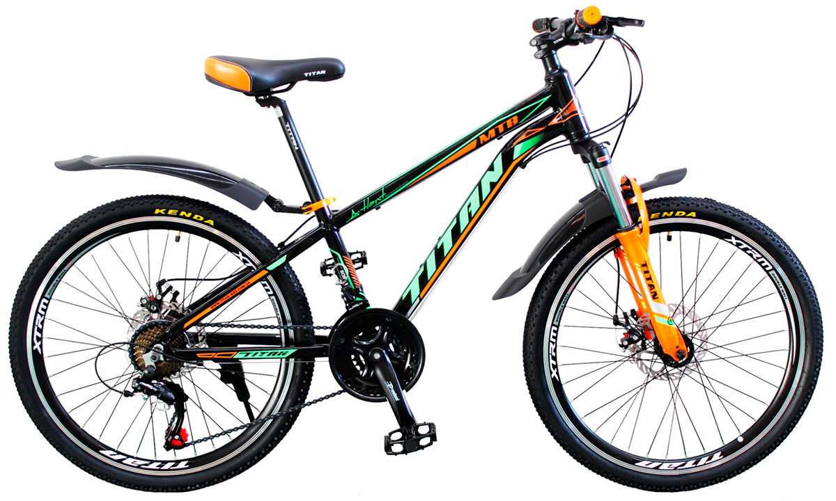 Фотография Велосипед Cross Blast 26" 2020, размер xxs, черно-зеленый